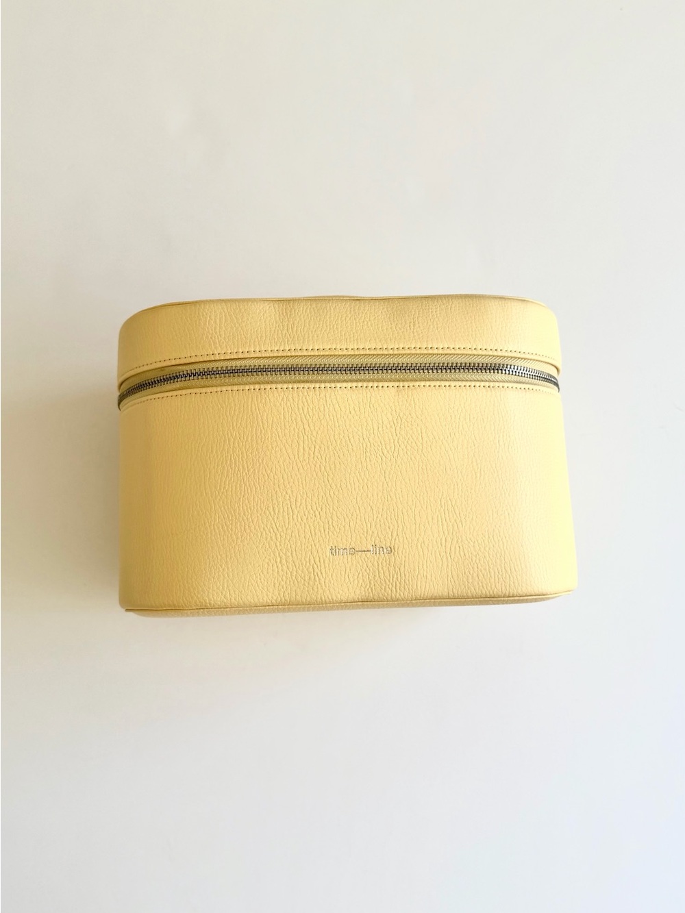 Yellow Leather Cosmetic Case